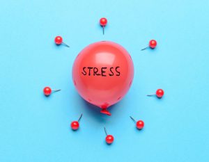 Stress Ball - A balloon surrounded by pins